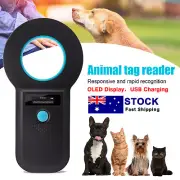 USB OLED Pet ID Reader EMID ISO Chip Animal Tag Microchip Identification Scanner