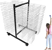 Art Drying Rack,Art Drying Rack for Classroom,Double Sided 38 Shelves Art Drying Rack,Suitable for Art Studio Home and School