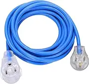 Welder Extension Cord, S7 50A plug 3-Prong 250-Volt, 6-50P/6-50R SJT 3/C 12AWG(Replaceable 8AWG) Blue Welder Extension Cords(25') Welding Machine Heavy Duty Cords …
