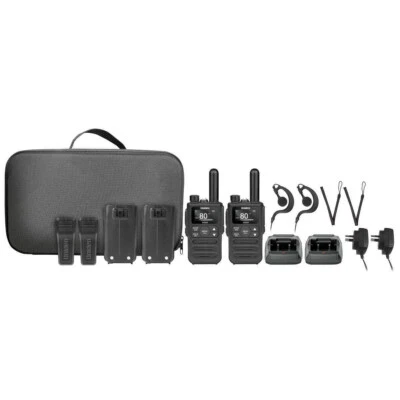 Uniden 2 Watt Handheld UHF Radio Twin Pack UH220-2 Inc Earpieces & Separate char