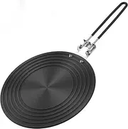 Heat Conduction Plate, 2 in 1 Heat Diffuser Plate with Foldable Handle, Gas Stove Cooktop Converter for Milk Coffee Cookware, Defrosting Tray for Frozen Meat, 24CM