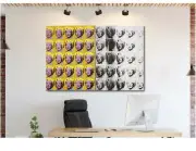 Andy Warhol - Monroe Collage - Yellow - Pop Art - Canvas Wall Art Print