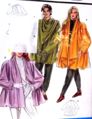 BURDA Super Easy Sewing Pattern Misses Womens size 8-18 Swing Coat Jacket