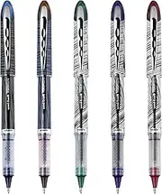 Uni-Ball Vision Elite BLX Designer Rollerball Pens Bold Point, 0.8mm, Assorted, 5 Pack