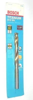 Bosch 61149 Titanium Coated 11/32" Drill Bit Variable Helix Metal Wood Plastic