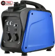 GENTRAX Inverter Generator - 2.0Kw Max, 1.7Kw Rated, 100% Pure Sine Wave, Petrol