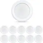 10 Pack 6 Inch Dimmable LED Disk Lights, 16.5W Flush Mount Ceiling Downlight, 50