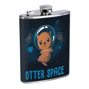 Otter Space Em1 Flask 8oz Stainless Steel Hip Drinking Whiskey