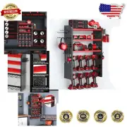Innovative 5-Layer Power Tool Storage Rack with Hooks for Workshop Organization