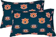 College Covers Auburn Tigers Pillowcase Pair - King - Solid (Includes 2 King Pillowcases)