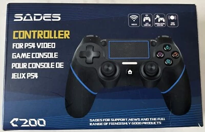 Sades C200 Wireless Controller for Sony PS4 - Black/Blue