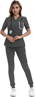 [YEZEX] Scrubs for Women Set(Grey)