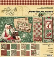Graphic45 LETTERS TO SANTA 8x8 PAPER PAD scrapbooking 24 SHEETS