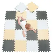 Foam Play Mat Thick Soft EVA Interlocking Foam Floor Mats Children Yoga Exerc...