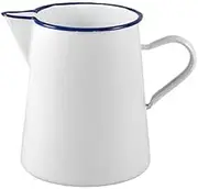 Urban Style Premium Enamel 1L Pitcher Jug Water/Juice Drinks Container White