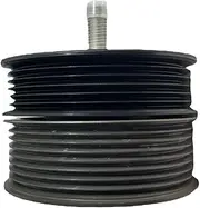 1132020419 1X Black Supercharger Double Pulley Drive Belt Idler Pulley Compatible For AMG E55 CLS55 CL55 S55 SL55 2005-2011