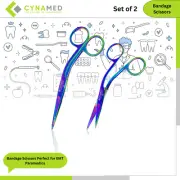 Cynamed Knowles Bandage Scissors Perfect for EMT Paramedics First Aid Set of 2