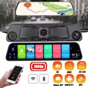 12in 4G 1080P Mirror Dash Cam Dual Lens Car DVR Camera Front&Rear Video Recorder