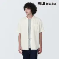 在飛比找momo購物網優惠-【MUJI 無印良品】男吉貝木棉混二重紗織短袖襯衫(共6色)