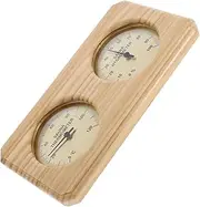 Sauna Thermometer Hygrometer Wall Mounted Wooden Hygrothermograph for Accurate Indoor Temperature Humidity Monitoring Easy Installation Aesthetic Appeal for Home Sauna