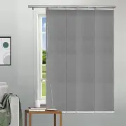 EMOH Cinder Gray Adjustable Sliding Single Rail Track with 15.75 in. Slates, 34