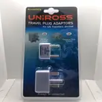 適用於國外美國旅行者的 UNIROSS 旅行插頭適配器(英國 3 針和歐盟 2 針)RA104670