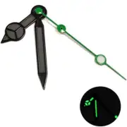 Green Lume Matte Black Painted Watch Hands with Black Trim for NH35/36 Second Ha