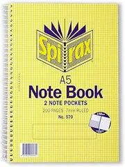 Spirax A5 200 Pages Notebook