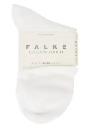 Falke Cotton Touch Fine-knit Cotton Blend Socks - White - 1 1