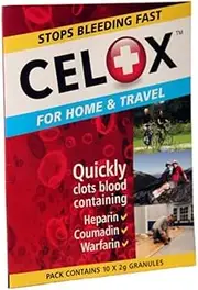 CELOX First Aid Temporary Traumatic Wound Treatment 2g 10-Pack