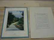 NOS 1944 WESLEY L. BRUEY CREAMERY NOFOLK CONN CALENDAR THE CALL OF THE OPEN ROAD