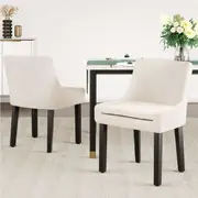 1 Set of 2 Artiss Dining Chairs Beige