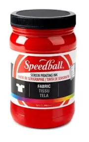 Speedball Fabric Screen Printing Ink 32-Ounce Red