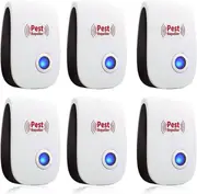 6 Pack Ultrasonic Pest Repeller, Ultrasonic Rat Repeller, Indoor Ultrasonic Pest Repeller