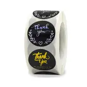 500PCS/roll Hot Rose Gold Love Thank You Stickers Labels Paper Decoration Scrapbook Sticker Sealing Stationery Supply