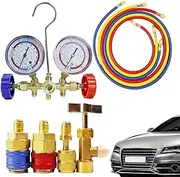 AC Diagnostic Tool | Professional AC Manifold Gauge Set - Refrigeration System Accessories for Car Commercial Home Air Conditioning