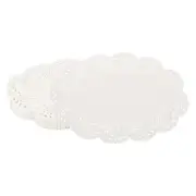 Paper Doilies, 9.1 Inch White Lace Doilies Oval Disposable (100 Pack, White)