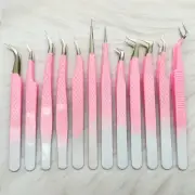 Eyelash Tweezers Eye Lash Clip Remover Tool False Extension Curved Pointed