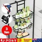 Over Door Shower Caddy Bathroom Storage 3 Tier Rack Holder Organizer Shelf Bath