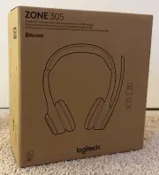 Logitech Zone 305 Wireless Noise Canceling Bluetooth Headset, Black 981-001452