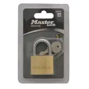 Master Lock 40mm ECONOMY PADLOCK Keyed Durable BRASS- 1, 2 or 4pcs *US Brand