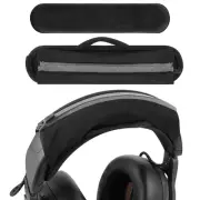 Geekria Headphones Headband Cover for ATH, JBL, Razer, Sony (Black)