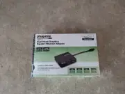 PLUGABLE USB 3.0 DUAL HEAD GRAPHICS GIGABIT ETHERNET ADAPTER USB3-3900DHE J3-4