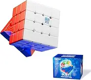 Moyu Aosu V7 4x4 Magnetic Speed Cube Without Sticker, UV-Coated 4x4 Flagship Edition Cube, 96 Magnets, Non-Stick Design, Magic Cube with Adjustable Elasticity (Magic Cloth)