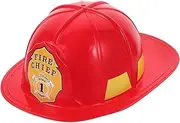 Adult Fireman Hat Fire Fighter/Cheif Hat Adult Size 58 cm Dress Up kit Party Cosplay Firefighter Helmet Hard Plastic Accessory for Party