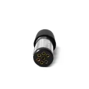 Elinz Trailer Plug 7 PIN Small Round Metal Connector Adaptor Socket Car Caravan Boat x1