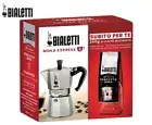 Bialetti Moka Express Gift Set + Perfetto Coffee 250g 3 & 6 Cup Venus Coffee Pot