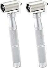QWORK 1.5" Stainless Steel Home Wallpaper Seam Roller Wall Paper Construction Tool Seam Flat Roller Paint Tool, 2 Pack