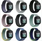 Woven Nylon Watch Band Sport Strap Hook and Loop For Fitbit Versa 3 / Sense