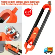 Precise Scribing Gauge with Lock Profile Scribing Ruler Carpenter Measuring Tool